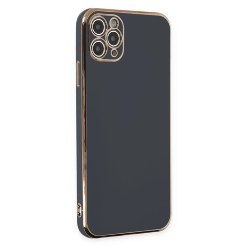 Newface iPhone 11 Pro Max Kılıf Volet Silikon - Siyah