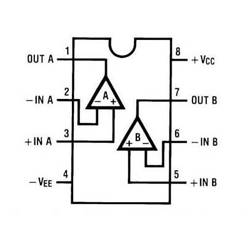 LM833N DIP-8 Amplifikatör Ses Entegresi