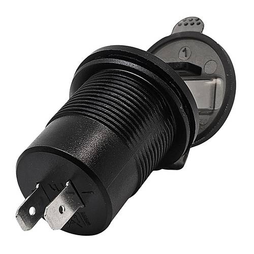 IC-266D-6 Pano Tip Voltmetreli 2'li Usb 3.0 + Type-C Butonlu