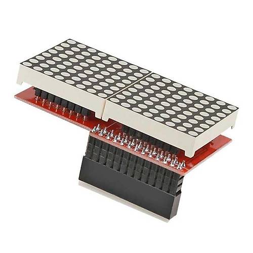 Raspberry Pi Dot Nokta Vurulu LED Ekran Matrix Modl