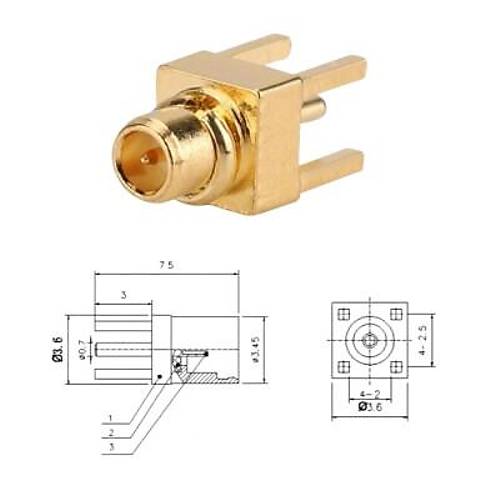 MMCX-JE Erkek Konnektr