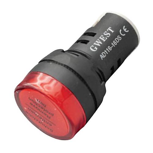 Gwest 16-24V-K 16mm Krmz Ledli Sinyal Lambas 24V