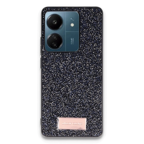 Onegif Xiaomi Redmi 13C Bright Simli Kapak - Siyah