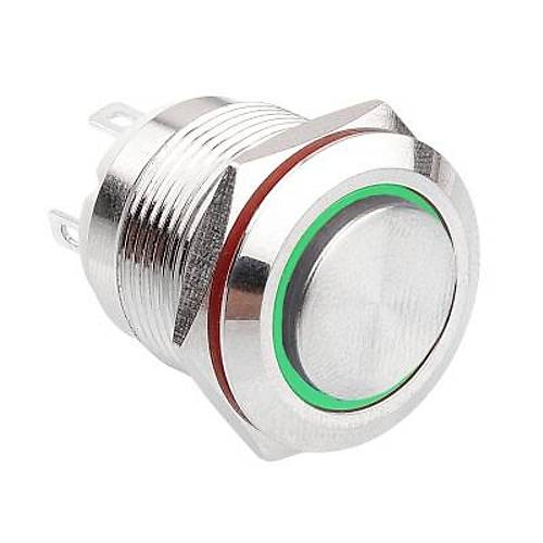 19H-G1-E 19mm kk Yayl Ikl Metal Buton - Yeil