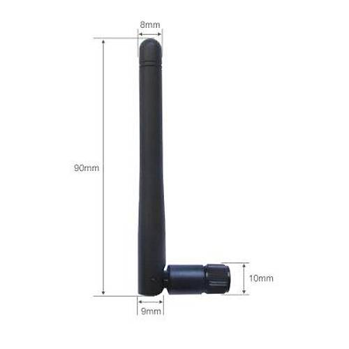2.4G 2DB WIFI 110mm 90 Derece Ayarlanabilir SMA Dii Anten