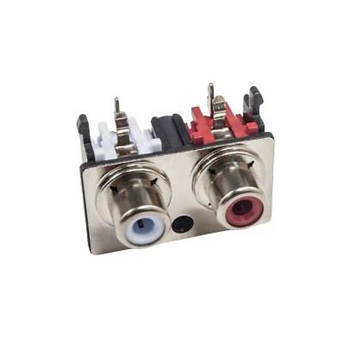 SCP662B 3.5mm Stereo RCA Jack Dişi - PCB Tip