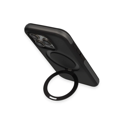 Joko iPhone 15 Pro Zorda Airbag Magsafe Standl Kapak - Siyah