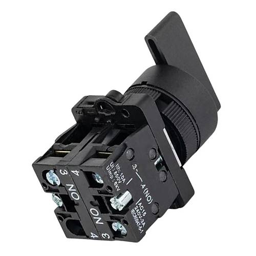 LAY5-EJ53 22mm Uzun Mandal Switch 1-0-2 Yayl (2NO)