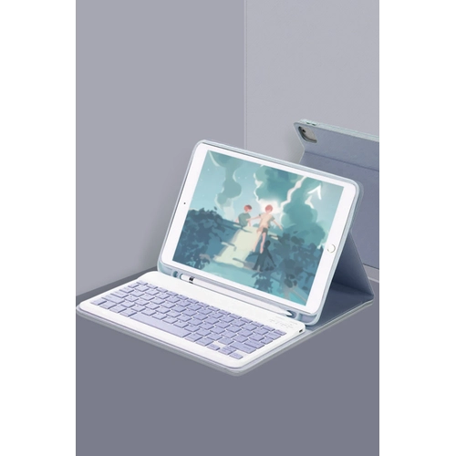 Newface Samsung Galaxy X510 Tab S9 FE 11 Klf KC01 Smart Klavyeli Tablet Klf - Lacivert