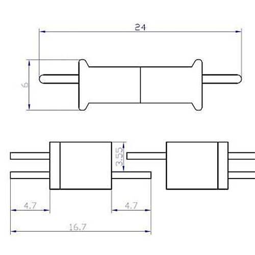 Mini T Plug Batarya Konnektör Seti (WLtoys W977 Mini Uyumlu)