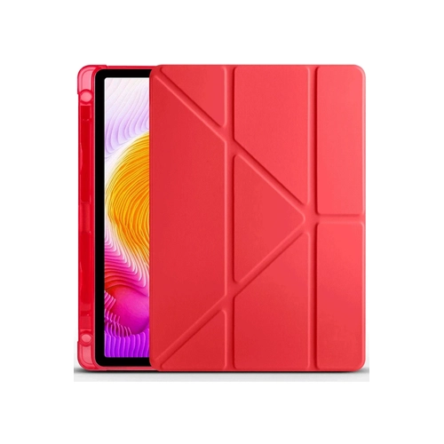 Newface Xiaomi Redmi Pad SE Klf Kalemlikli Mars Tablet Klf - Krmz