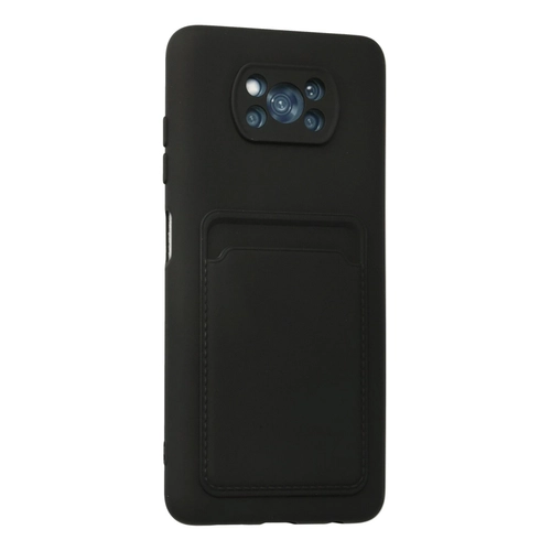 Newface Xiaomi Pocophone X3 Klf Kelvin Kartvizitli Silikon - Siyah