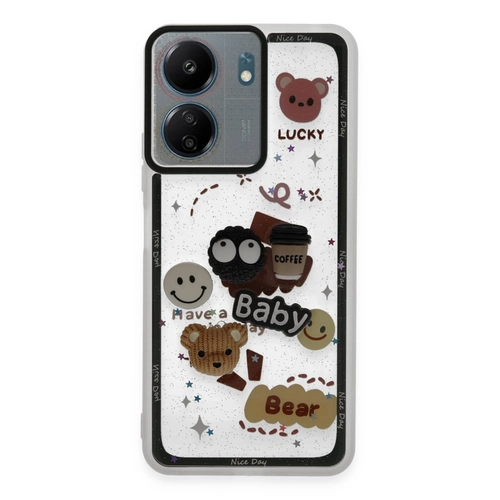 Newface Xiaomi Redmi 13C Klf Sweet Desenli Silikon Kapak - Sar