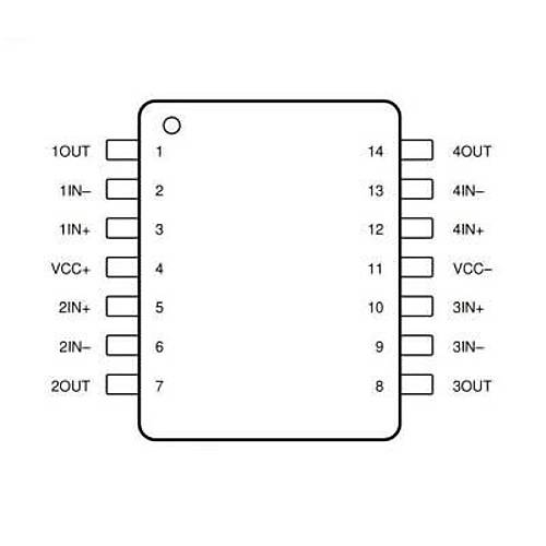 TL084 SMD SOIC-14 Entegre