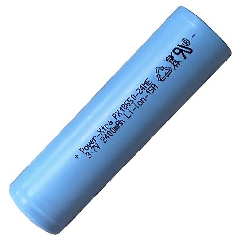 Power-Xtra PX18650-24ME3.7V 2400 Mah Li-ion arjl Pil 15A