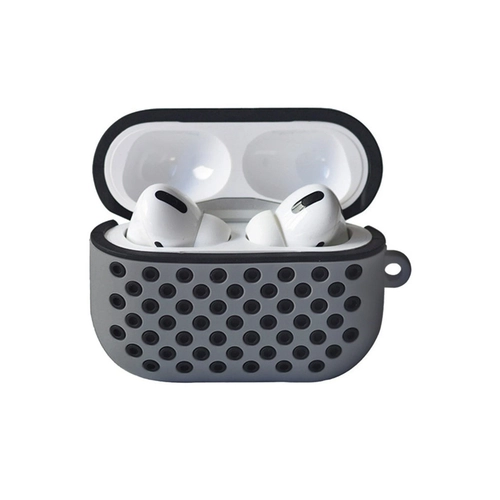 Newface Airpods Pro 2 (2.nesil) Spor Delikli Klf - Gri-Siyah