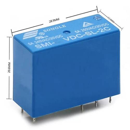 SongleSMI-05VDC-SL-2C5A 5V 8 Pin ift Kontak (HL3)