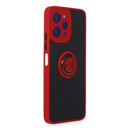 Newface Xiaomi Redmi 12 Klf Montreal Yzkl Silikon Kapak - Krmz