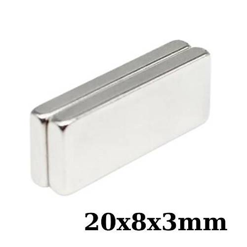 20x8x3mm Neodyum Gl Mknats - Neodim Magnet