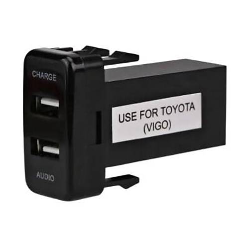 2'li USB arj Soket Paneli - arj + Ses
