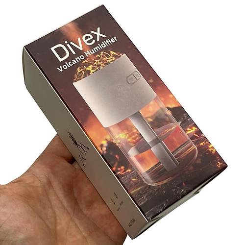Divex Yanarda Grnml Hava Nemlendirici Volcano Humidifier Pembe H-42