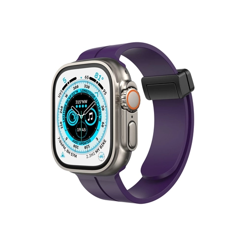 Newface Apple Watch 38mm KR412 Elegance Stylsh Kordon - Derin Mor