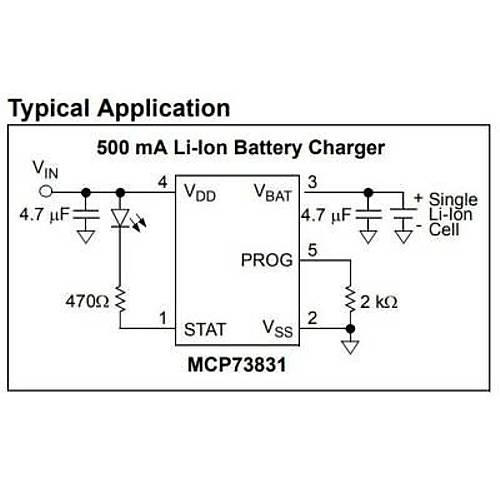 MCP73831T SOT-23 Smd arj Kontrol ve G Entegresi