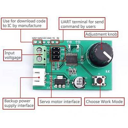 2 Kanal Servo Kontrol Cihaz 5-9V