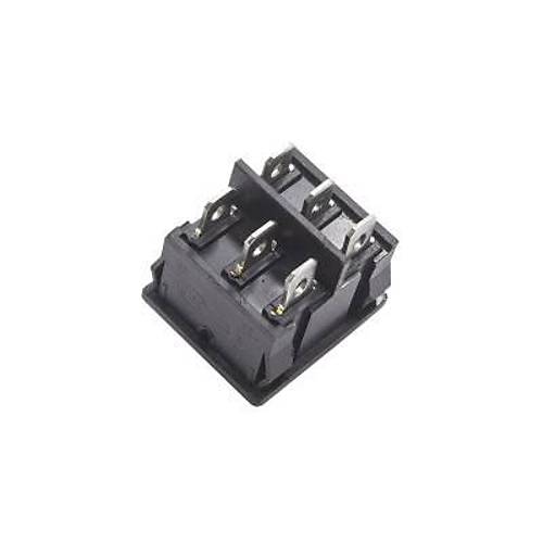 KCD2-502 kili ON-OFF Switch 6 Pin - Siyah