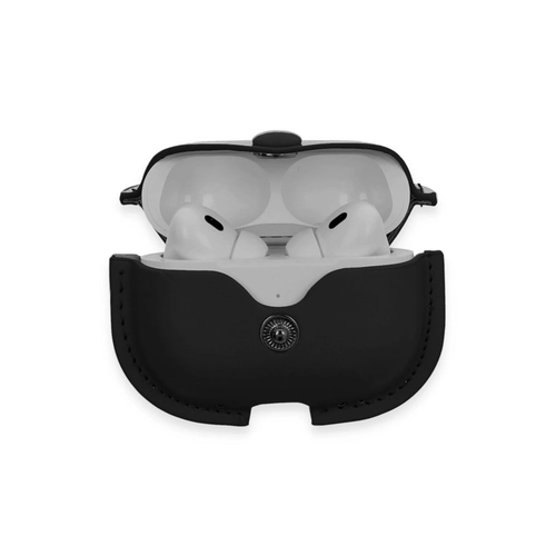 Newface Airpods Pro 2 (2.nesil) anta Deri Klf - Siyah