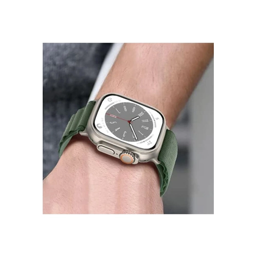 Newface Apple Watch 38mm Mountain Kordon - Siyah-Yeil