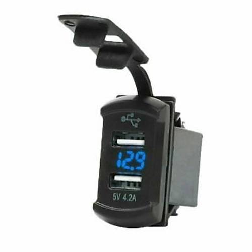 Ekranl 5V 2.1A ift kl USB arj Modl Mavi