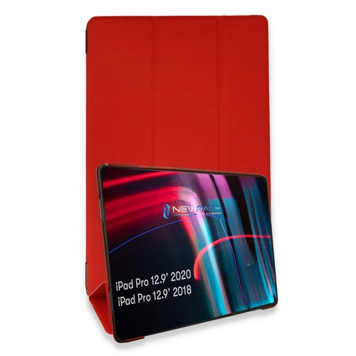 Newface iPad Pro 12.9 (2021) Klf Tablet Smart Klf - Krmz