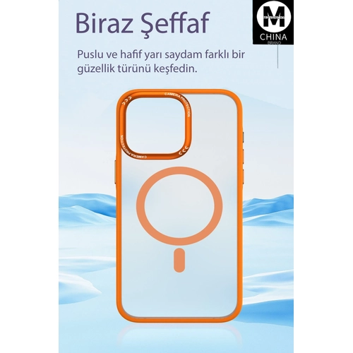 Movenchy iPhone 15 Pro Klf Radyant Magsafe Kapak - Beyaz