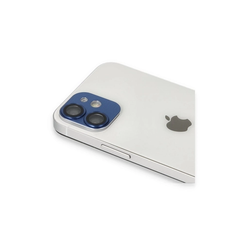 Newface iPhone 11 Pers Alminyum Kamera Lens - Lacivert