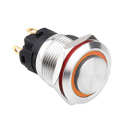 19A-G1Z-E 19mm kk Anahtarl Ikl Metal Buton - Sar