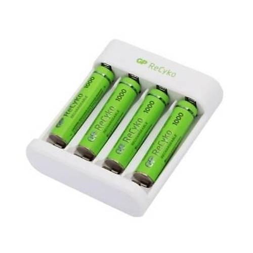 GP ReCyko+ 4'l 950mAh AAA arj Edilebilir Pil + USB Pil arj Cihaz