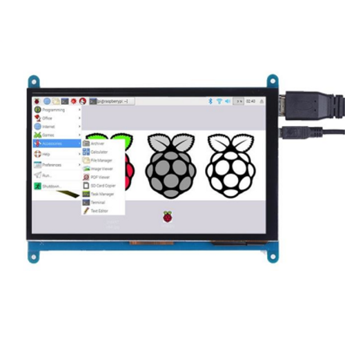 Raspberry Pi 7'' 800x480 Dokunmatik HDMI Ekran