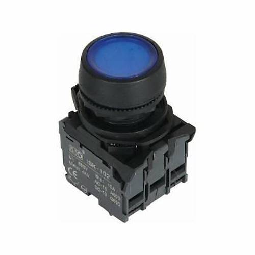 ISP-AW36B5 24V Led Ikl Yayl Buton - Mavi