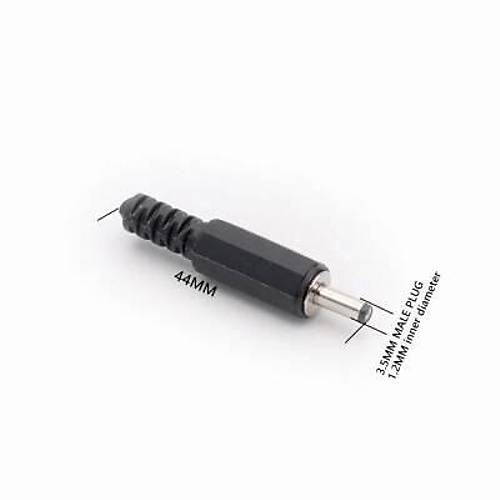 3.5mm x 1.35mm Erkek DC Jack Plug