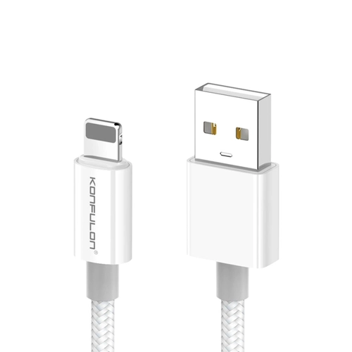 Konfulon DC79 1M 3A USB to Lightning Hzl arj Kablo - Beyaz