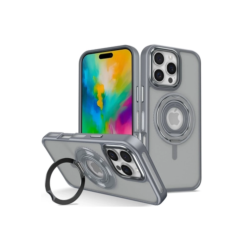 Joko iPhone 16 Pro Banza Magsafe Standl Kapak - Titan Gri