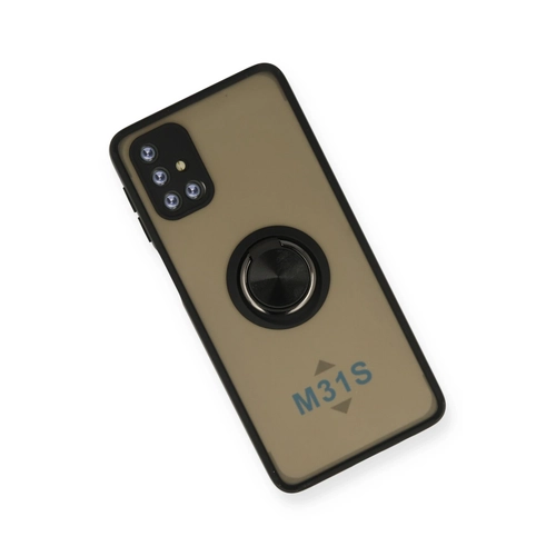 Newface Samsung Galaxy M31S Klf Montreal Yzkl Silikon Kapak - Siyah