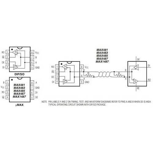 MAX1487 SMD SO8 Entegre