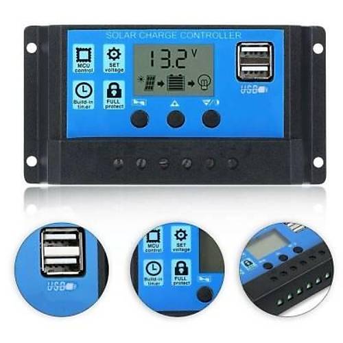 Solar Panel Ak arj Cihaz 10A 12/24V
