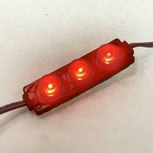 3W Mercekli Modl 3'l Led - Krmz 12V