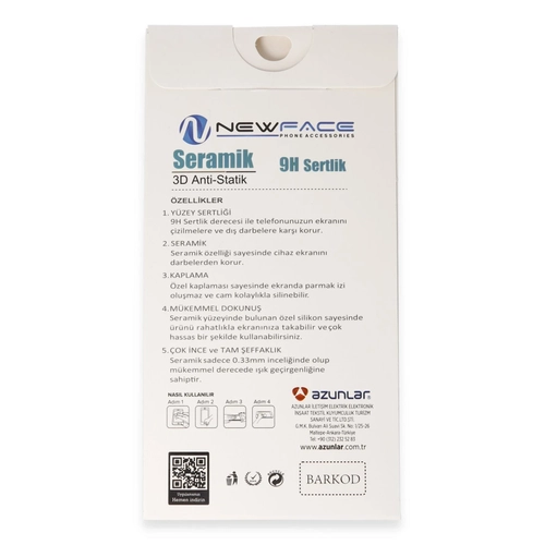 Newface iPhone 16 3D Antistatik Seramik Nano Ekran Koruyucu
