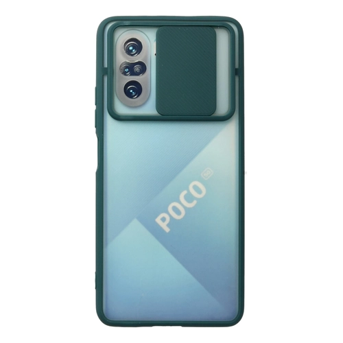 Newface Xiaomi Poco F3 Klf Palm Buzlu Kamera Srgl Silikon - Yeil