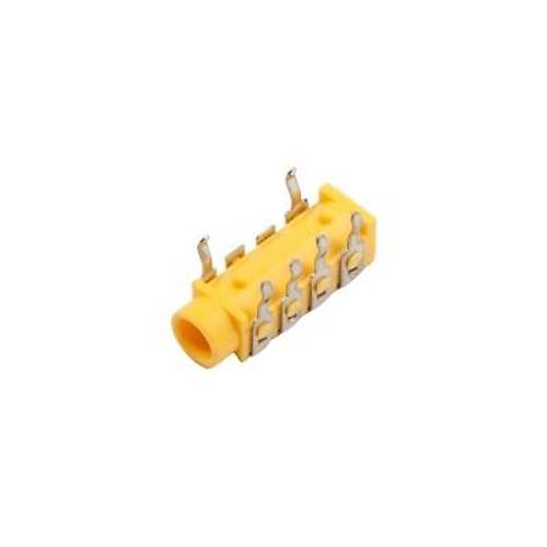 3.5mm Stereo 6-Pin Jack Dişi - Sarı