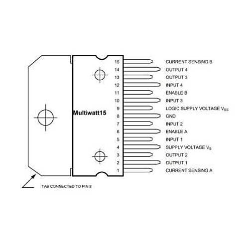 L298N Multiwatt15 Motor Sürücü Entegresi